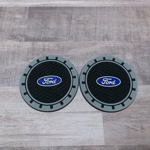 2Pcs Silicone Non-Slip Car Cup Holder Coasters Fit for Ford - Picture 1 of 2